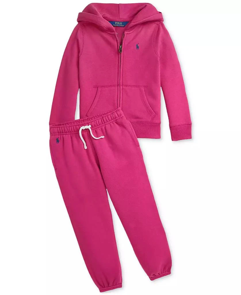 商品Ralph Lauren|Toddler & Little Girls Fleece Jogger Pants,价格¥277,第4张图片详细描述