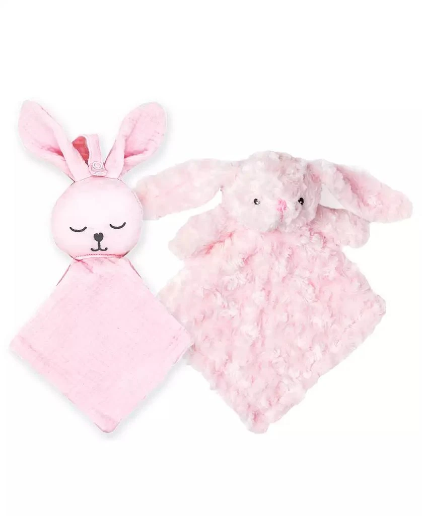 商品Tendertyme|Baby Girls Pacifier Keeper and Bunny Plush, 2 Piece Set,价格¥225,第1张图片