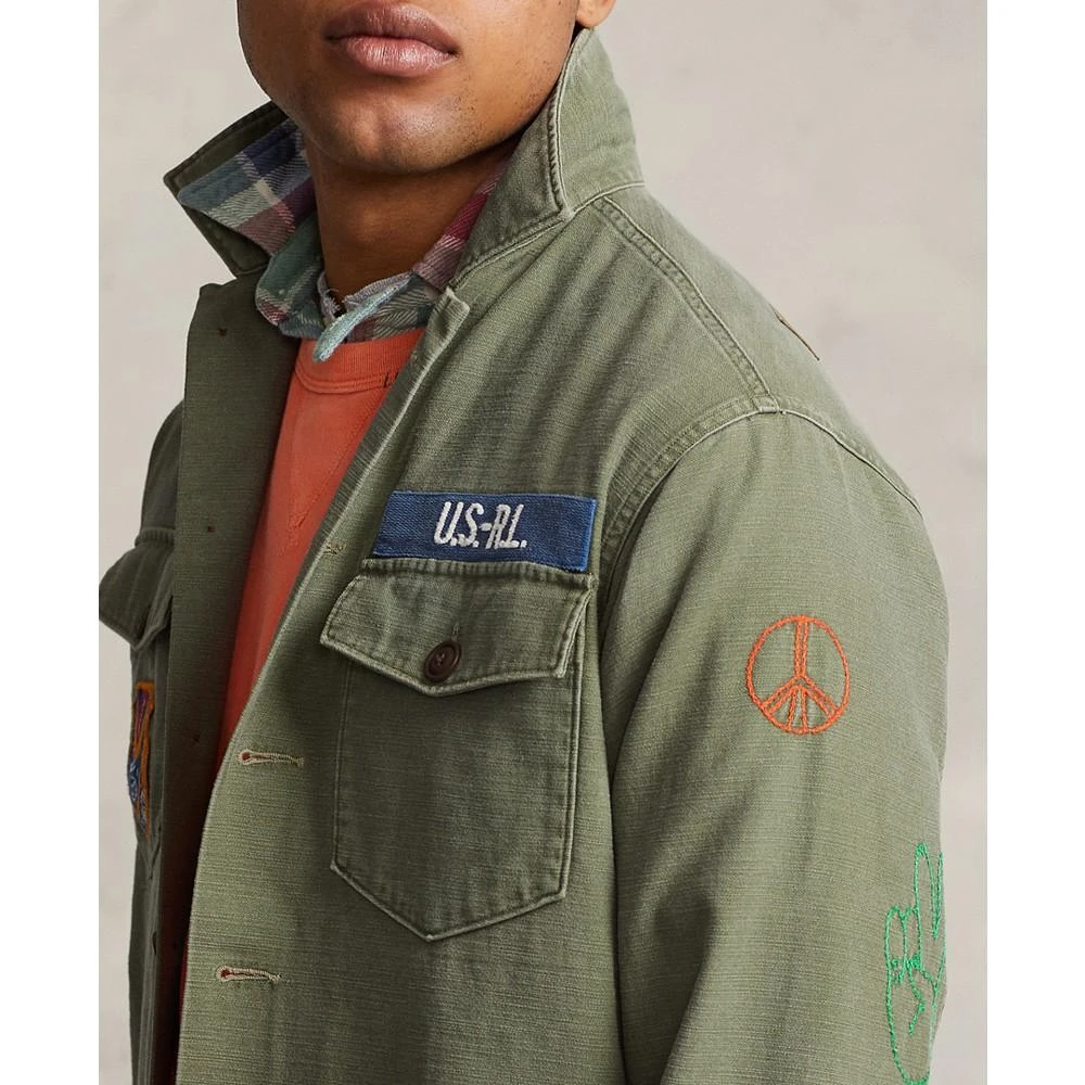 商品Ralph Lauren|Men's Cotton Classic-Fit Peace Love Polo Shirt,价格¥1812,第3张图片详细描述
