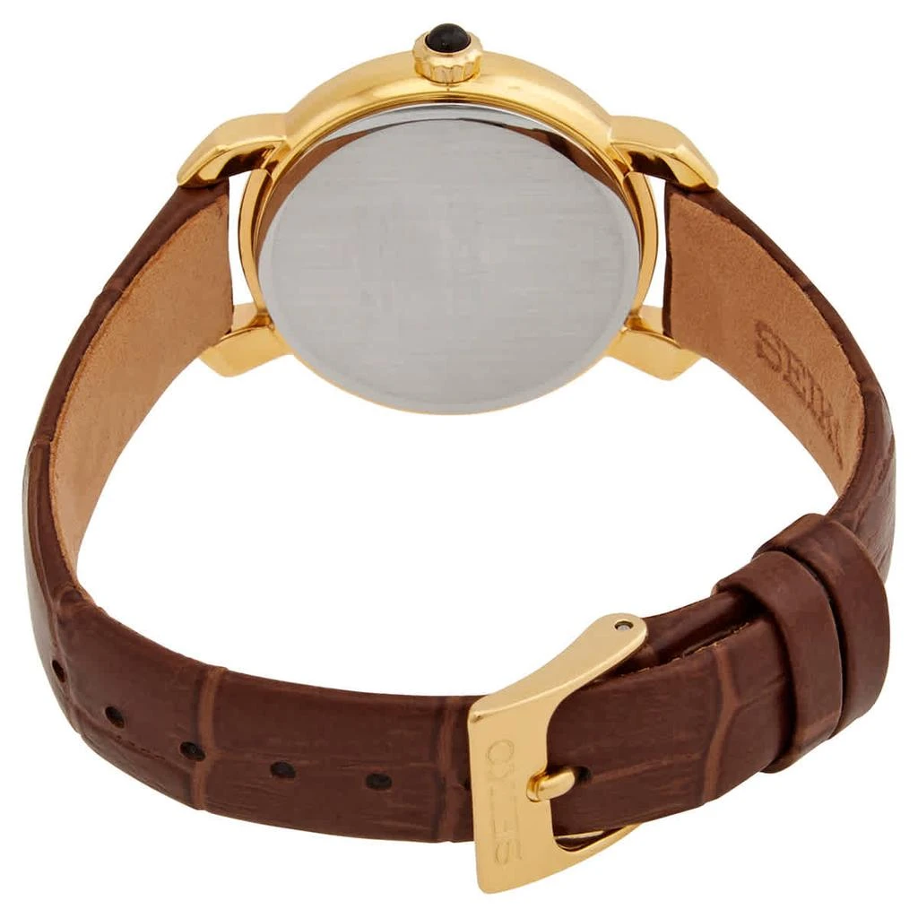 商品Seiko|Classic White Dial Brown Leather Ladies Watch SUR500P1,价格¥1005,第3张图片详细描述