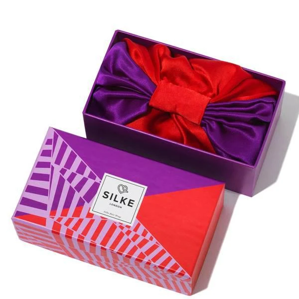 商品Lookfantastic|SILKE Hair Wrap The Dita - Purple and Red,价格¥528,第2张图片详细描述