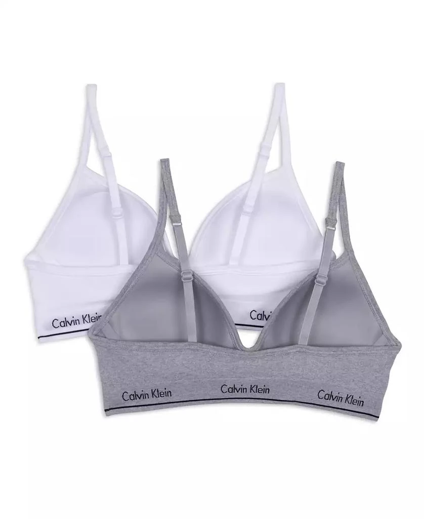 商品Calvin Klein|女大童款无钢圈文胸 2件装,价格¥108,第2张图片详细描述