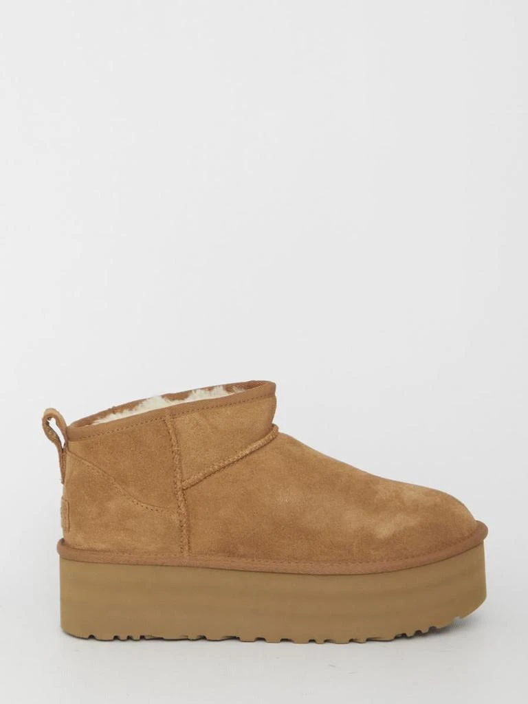 商品UGG|UGG Classic Ultra Mini Platform in Brown,价格¥1558,第1张图片