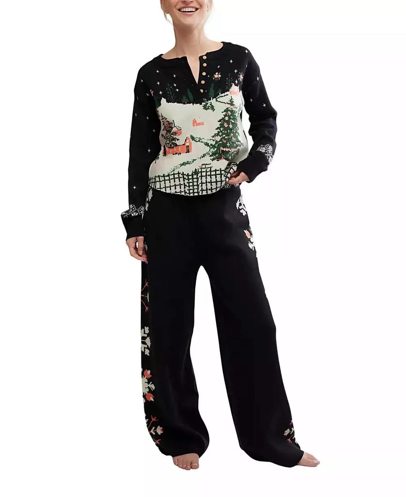 商品Free People|Women's 2-Piece Dream Whispers Long Sleeve Top and Pants Set,价格¥1090,第1张图片