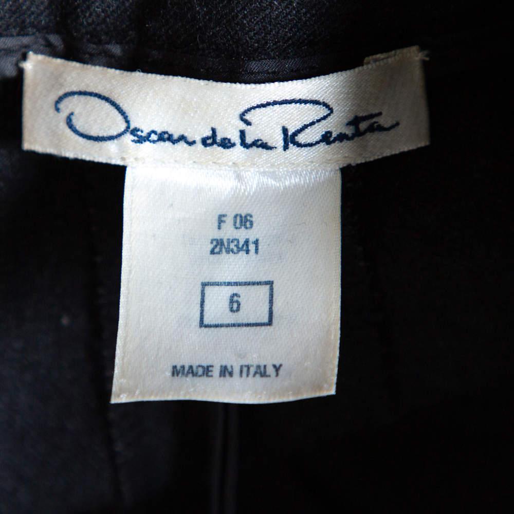 商品[二手商品] Oscar de la Renta|Oscar de la Renta Charcoal Grey Wool Straight Leg Trousers M,价格¥789,第7张图片详细描述