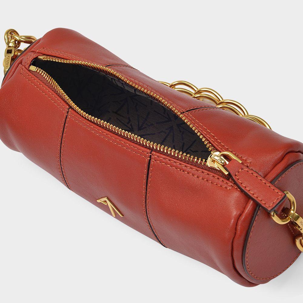 XX Mini Cylinder Shoulder Bag in Redbole Soft Leather商品第4张图片规格展示