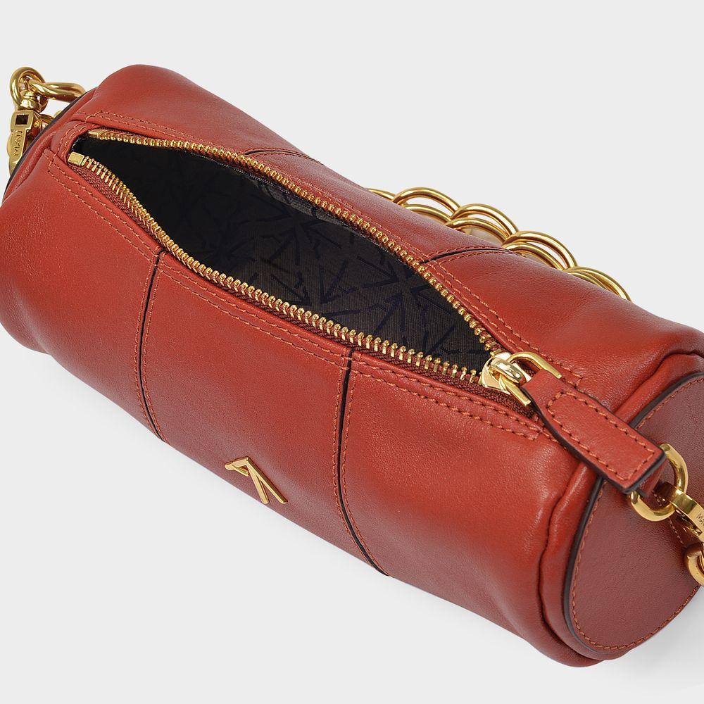 商品Manu Atelier|XX Mini Cylinder Shoulder Bag in Redbole Soft Leather,价格¥3380,第6张图片详细描述