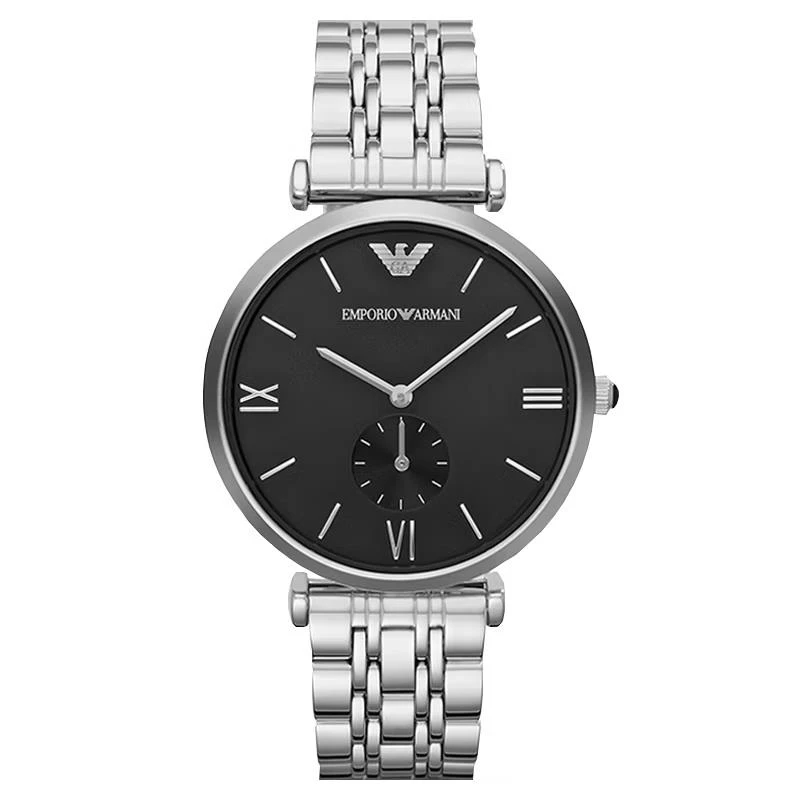 商品[国内直发] Emporio Armani|Armani阿玛尼银色大气时尚大表盘石英手表AR1676,价格¥1230,第1张图片