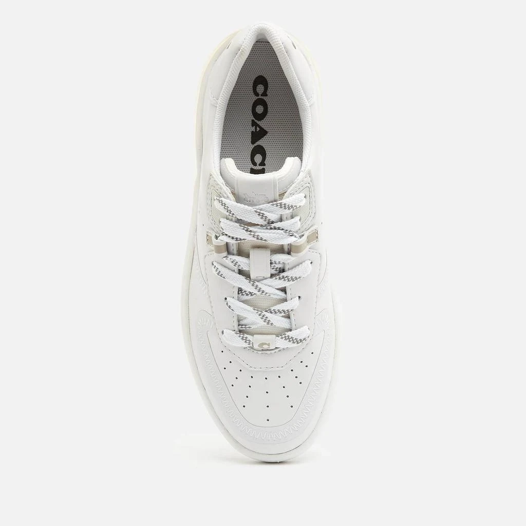 商品Coach|Coach Women's Citysole Suede/Leather Court Trainers - Optic White,价格¥852,第3张图片详细描述