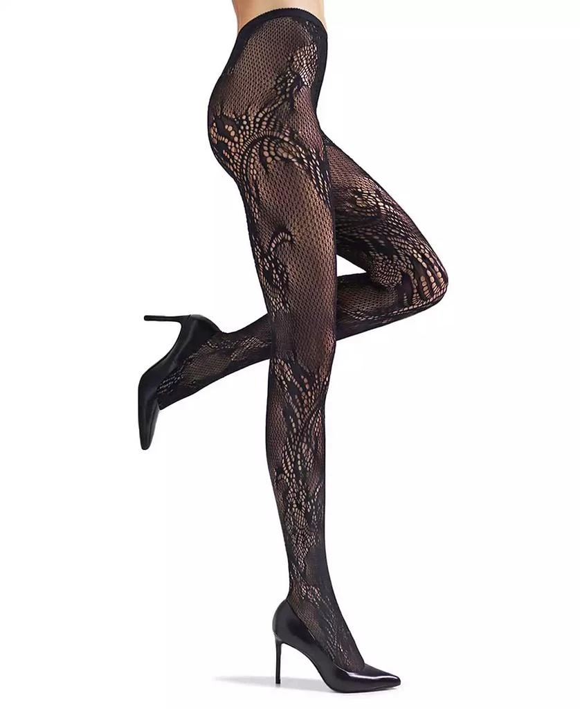 商品Natori|Women's Feather Lace Net Tights,价格¥240,第1张图片