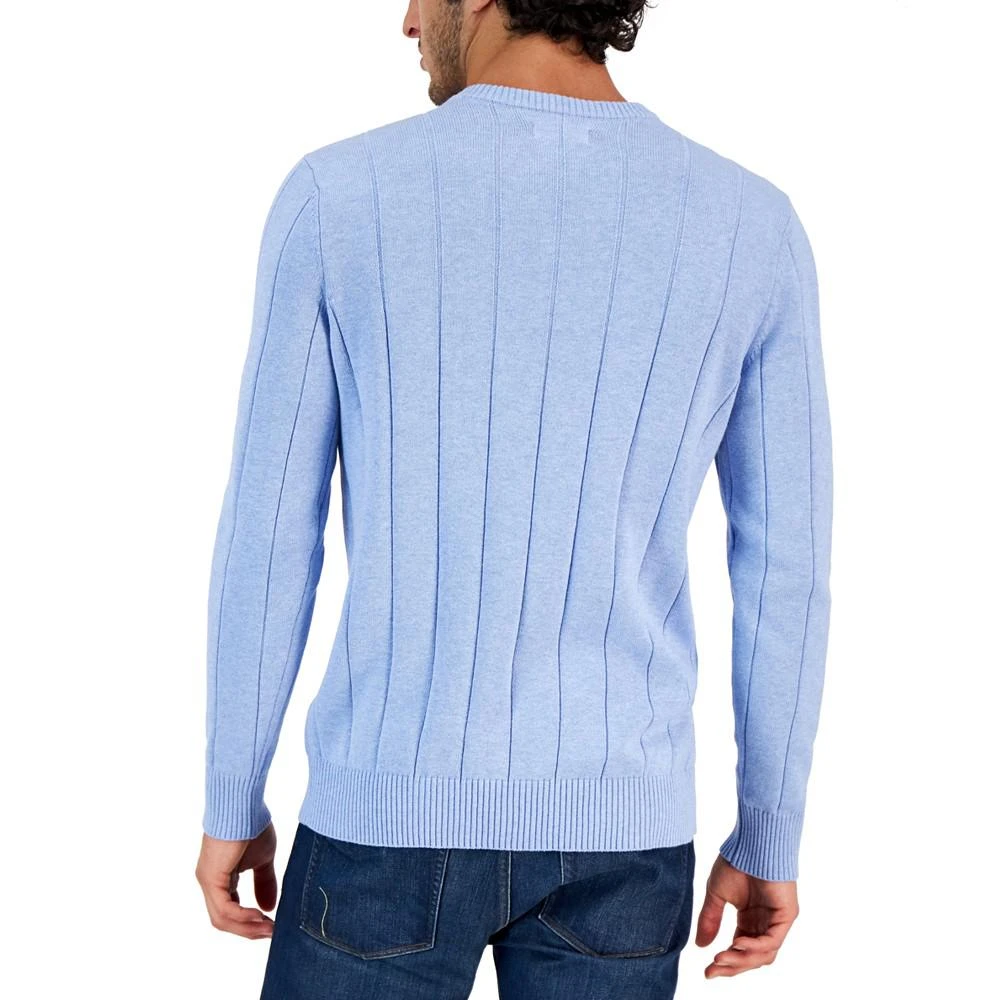 商品Club Room|Men's Drop-Needle V-Neck Cotton Sweater, Created for Macy's,价格¥148,第2张图片详细描述