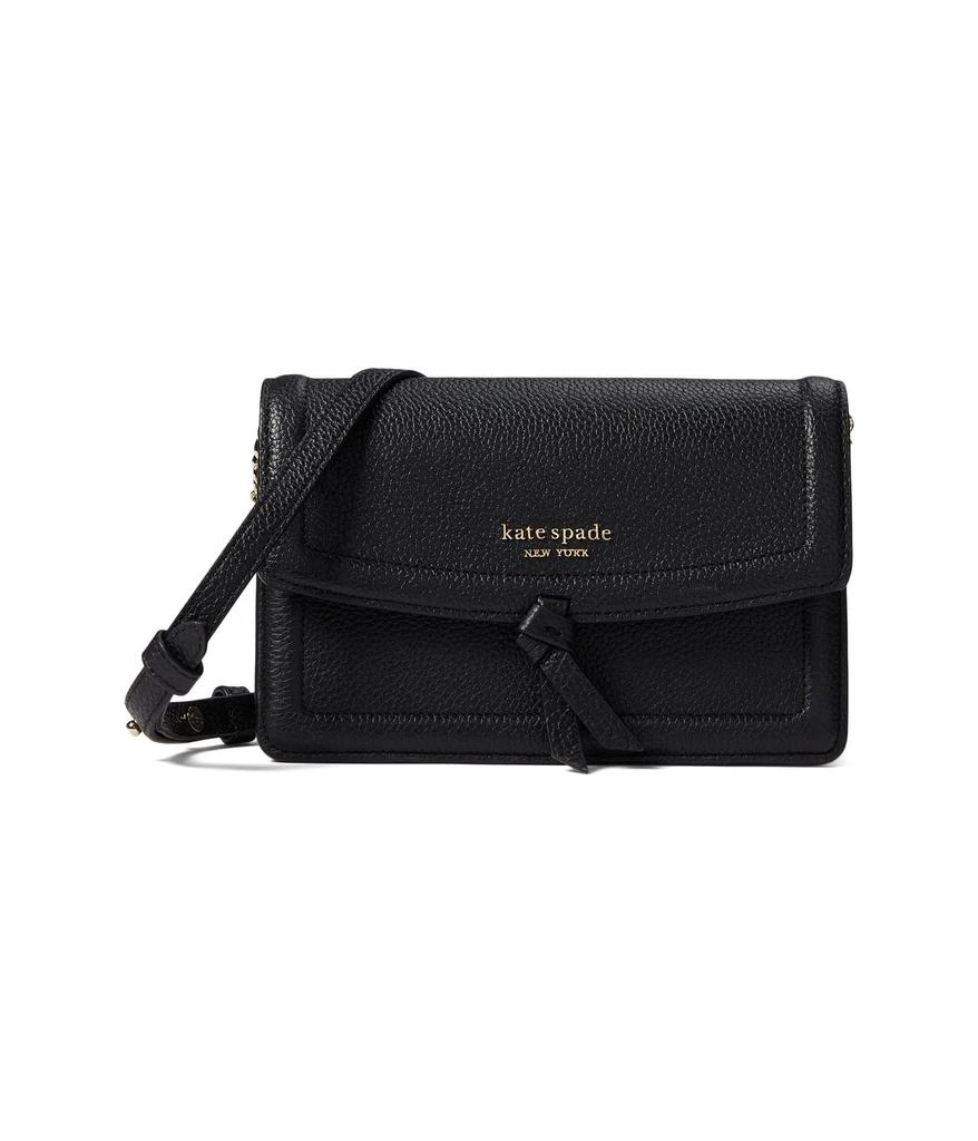 商品Kate Spade|Knott Pebbled Leather Flap Crossbody,价格¥1346,第1张图片