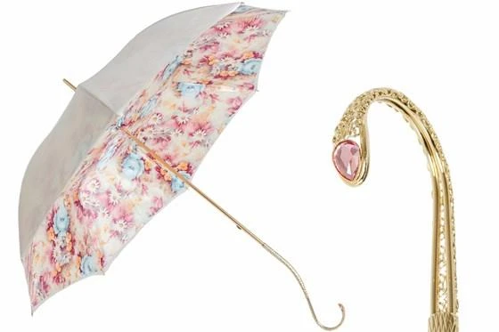 商品PASOTTI|Pasotti 葩莎帝 意大利花朵伞面复古手柄晴雨伞,价格¥3511,第1张图片