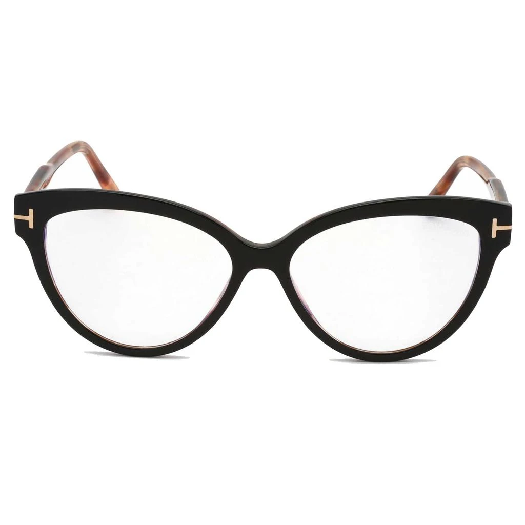 商品Tom Ford|Tom Ford Women's Eyeglasses - Black/Other Full-Rim Cat-Eye Frame | FT5763-B 005,价格¥826,第2张图片详细描述