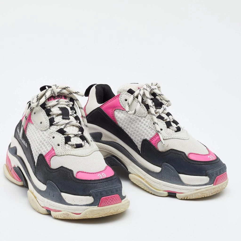 商品[二手商品] Balenciaga|Balenciaga Multicolor Leather And Mesh Triple S Sneakers Size 39,价格¥3736,第4张图片详细描述