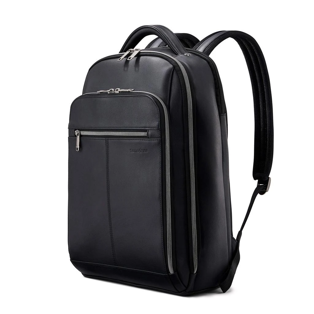 Samsonite Samsonite Classic Leather Backpack, Black, One Size 1