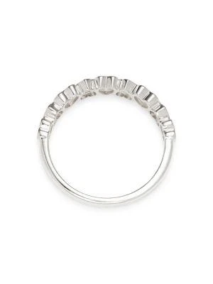 商品Saks Fifth Avenue|14K White Gold & 0.50 TCW Diamond Heart Eternity Ring,价格¥3929,第3张图片详细描述