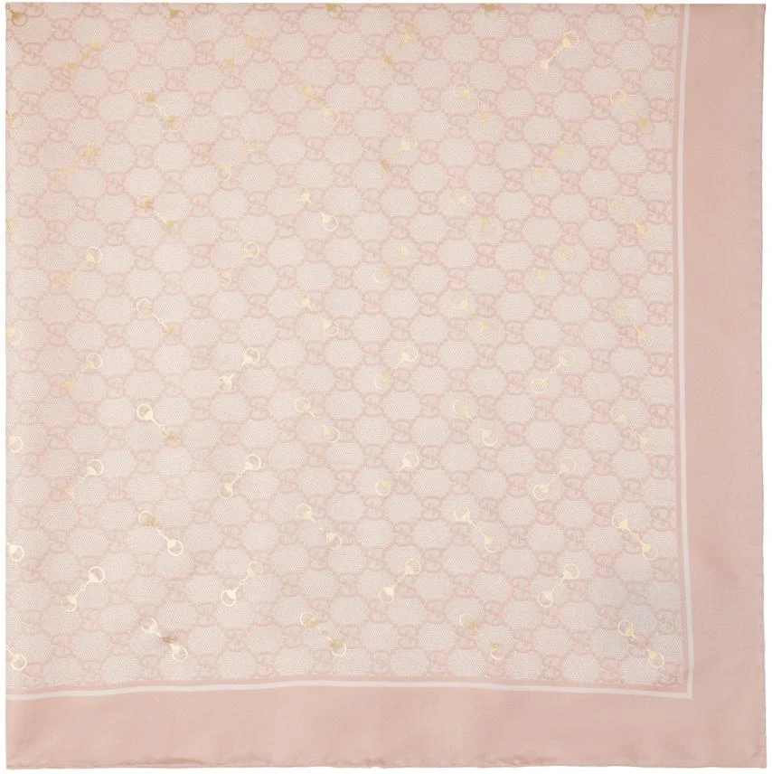 商品Gucci|Pink Horsebit Scarf,价格¥4063,第1张图片