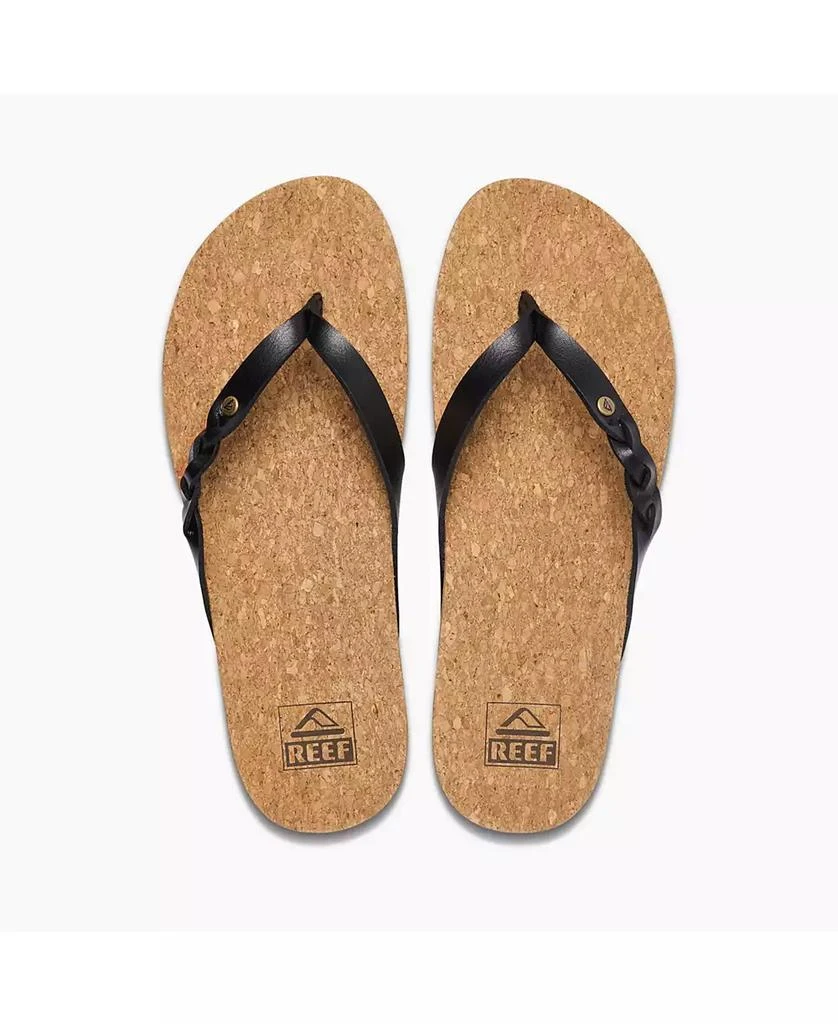 商品Reef|Women's Cushion Court Twist Flip Flop Sandal,价格¥386,第3张图片详细描述