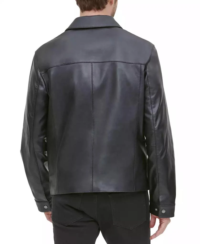 商品Cole Haan|Men's Leather Jacket, Created for Macy's,价格¥1779,第5张图片详细描述