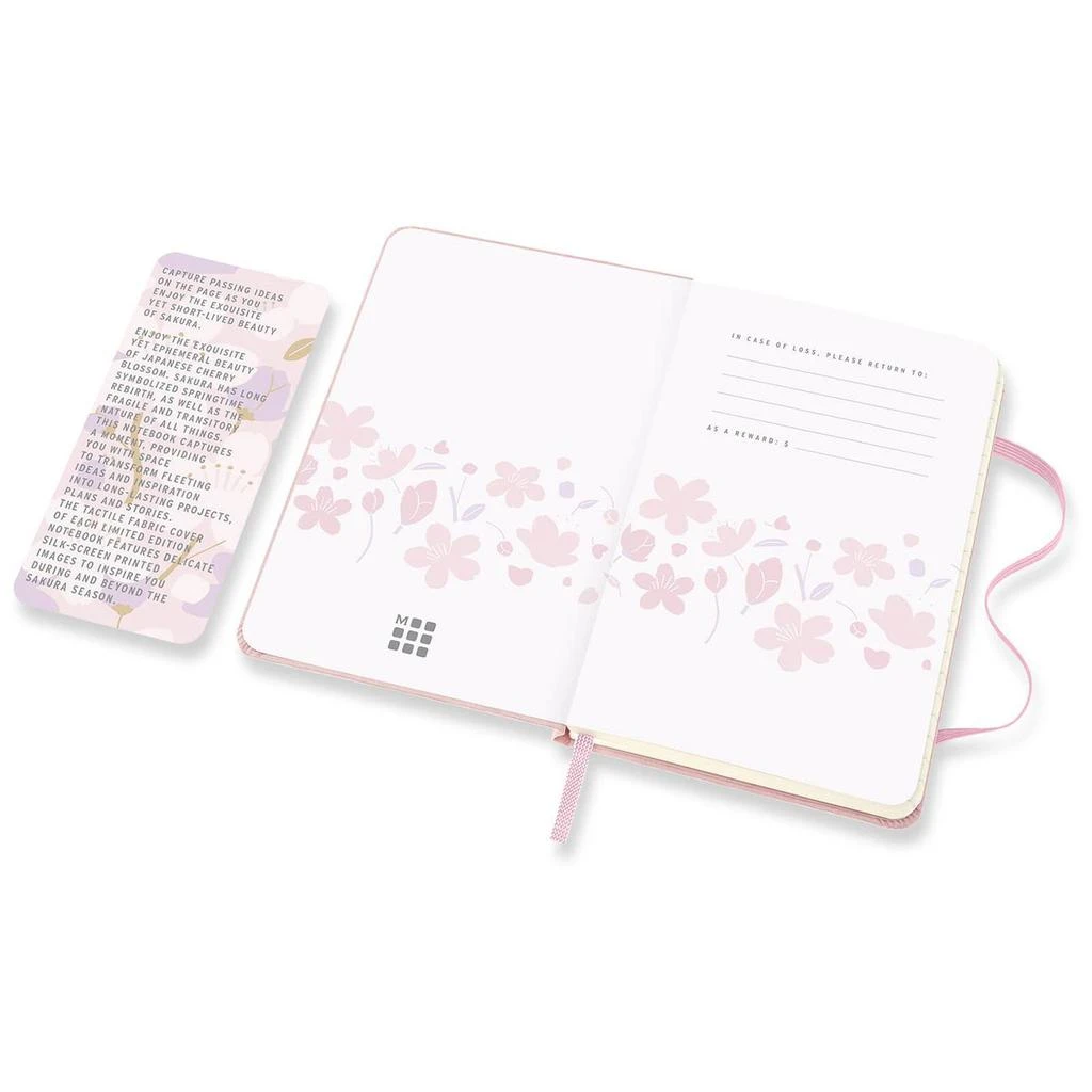商品Moleskine|Moleskine Sakura Collection Plain Notebook - Large,价格¥98,第4张图片详细描述