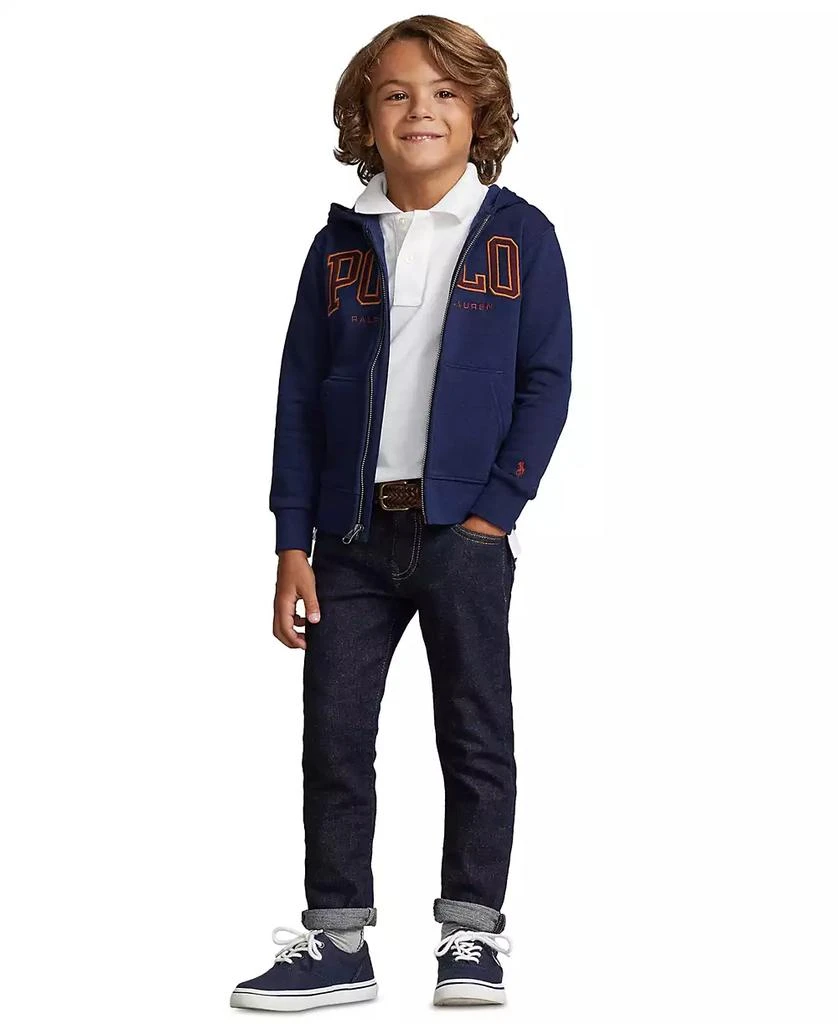 商品Ralph Lauren|Toddler and Little Boys Logo Fleece Full-Zip Hoodie,价格¥369,第3张图片详细描述
