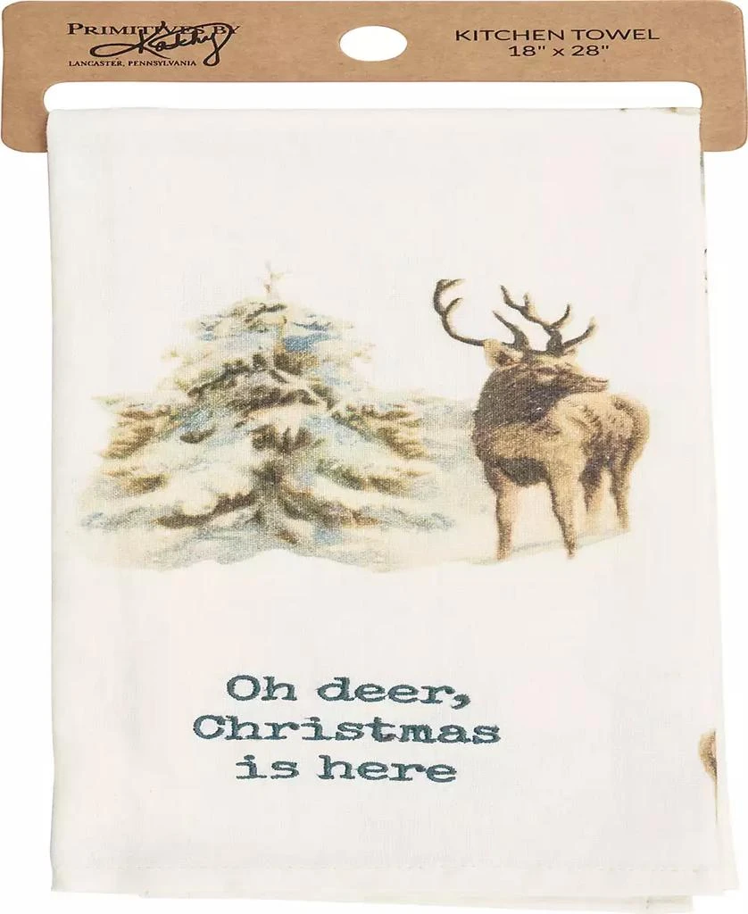 商品Primitives by Kathy|Oh Deer Kitchen Towel,价格¥124,第2张图片详细描述