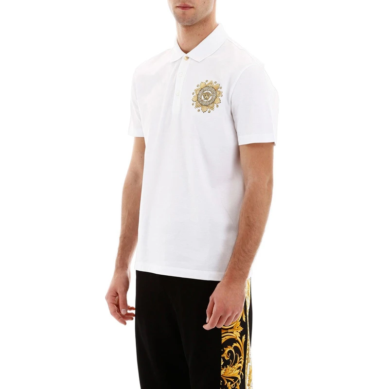 VERSACE 范思哲 男士白色棉POLO衫 A85111-A231240-A2088 商品