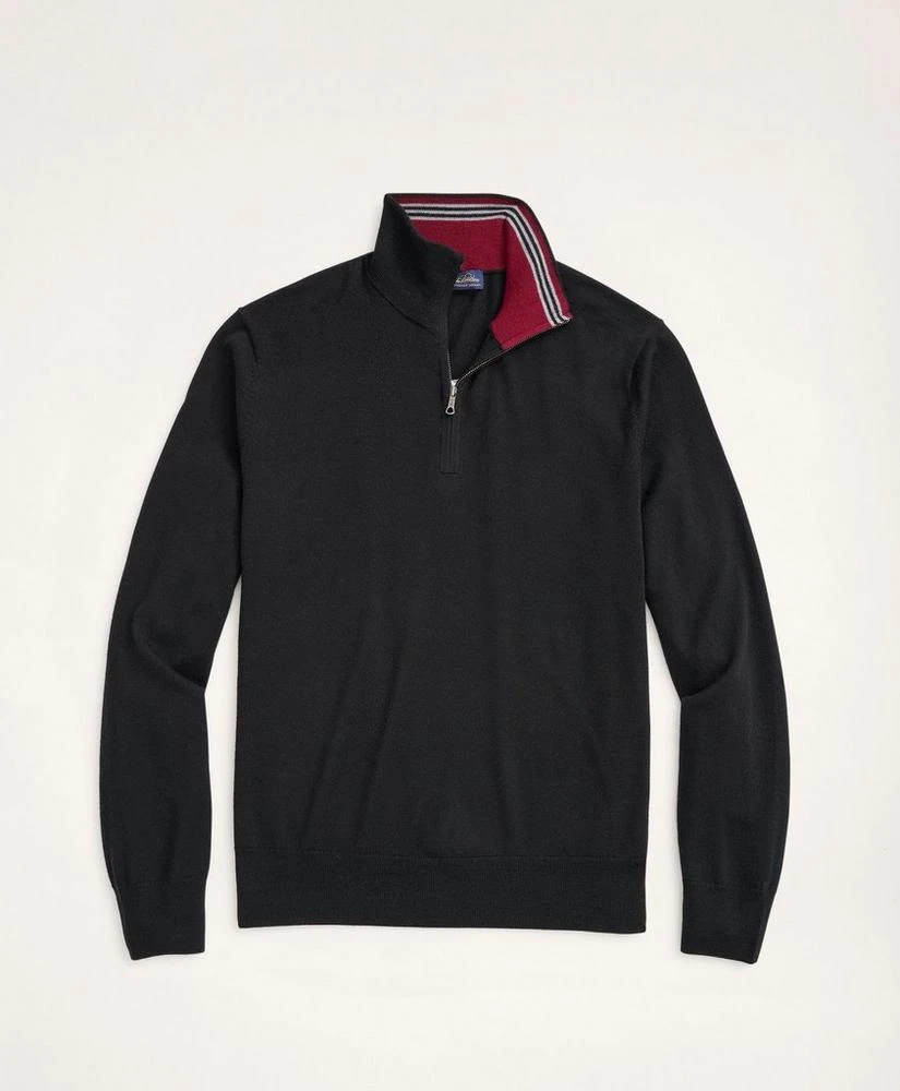 商品Brooks Brothers|Merino Wool Half Zip Sweater,价格¥609,第1张图片