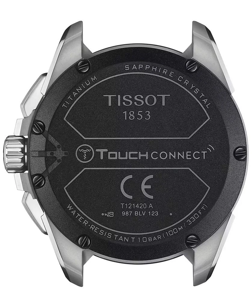 商品Tissot|Men's Swiss T-Touch Connect Solar Blue Textile & Leather Strap Smart Watch 48mm,价格¥8192,第3张图片详细描述