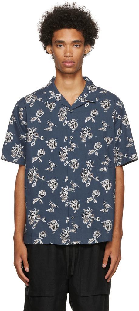 商品Vince|蓝色 Ikat Floral Print 衬衫,价格¥2611,第1张图片