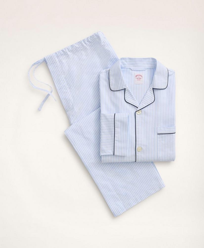 Cotton Oxford Stripe Pajamas商品第5张图片规格展示