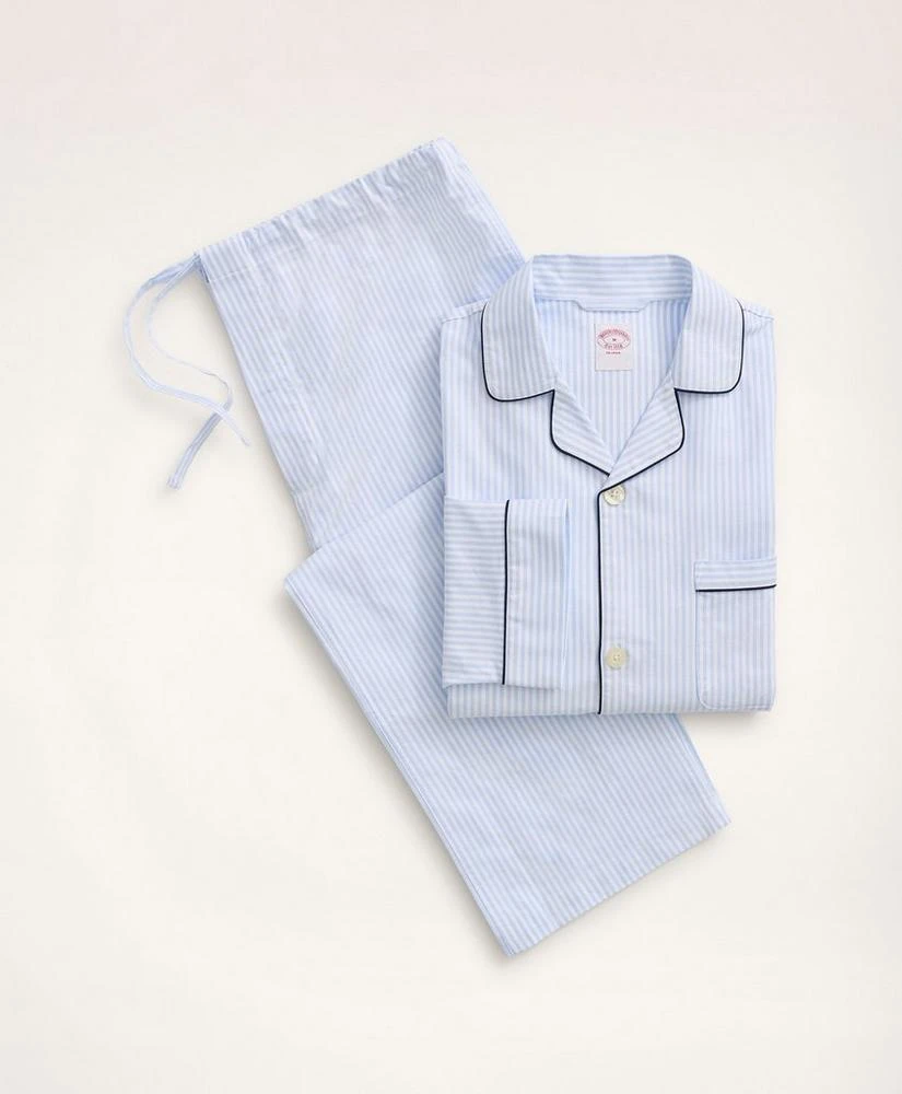 商品Brooks Brothers|Cotton Oxford Stripe Pajamas,价格¥494,第5张图片详细描述