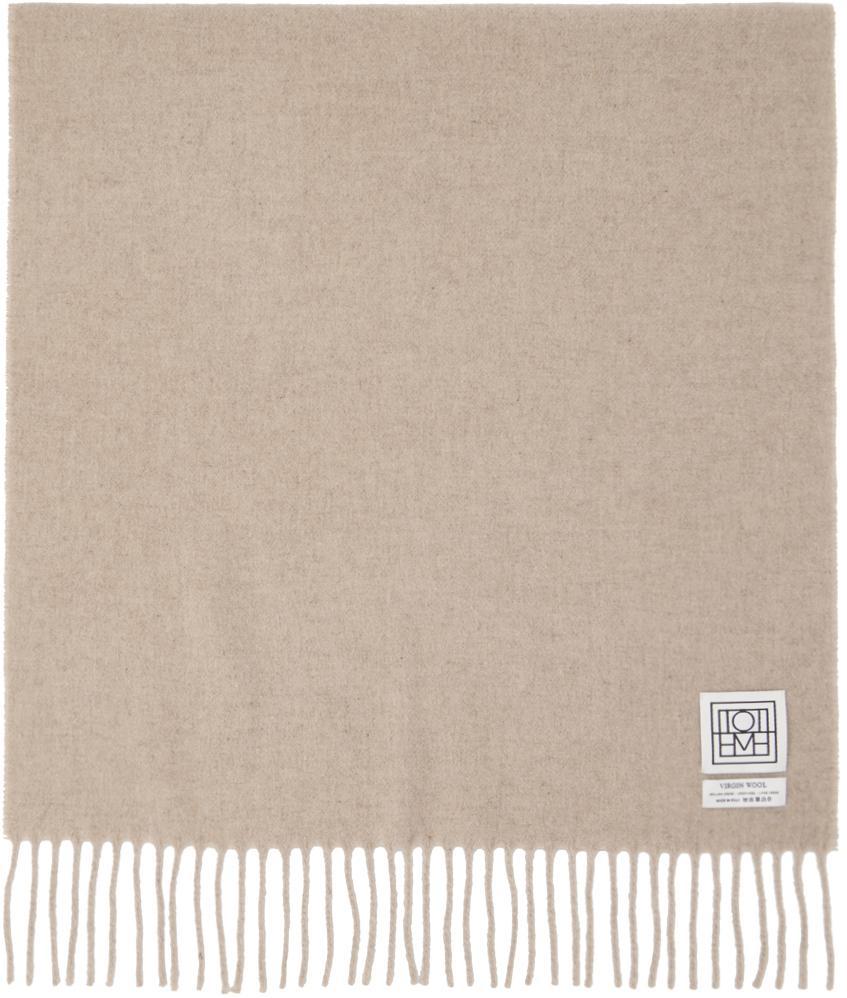 商品Totême|Beige Classic Scarf,价格¥1660,第4张图片详细描述