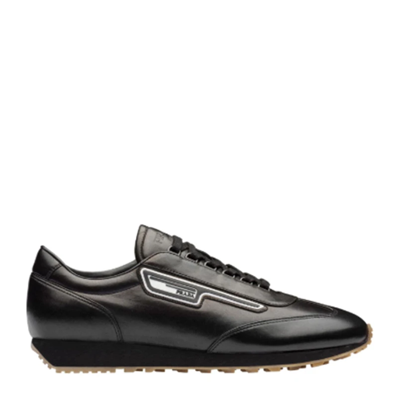 商品Prada|Prada 普拉达 男士黑色纳帕皮革休闲运动鞋 2EG286-072-F0002,价格¥4006,第1张图片