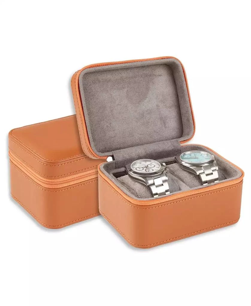 商品Bey-Berk|Genuine Leather Two Watch Storage Case,价格¥650,第1张图片