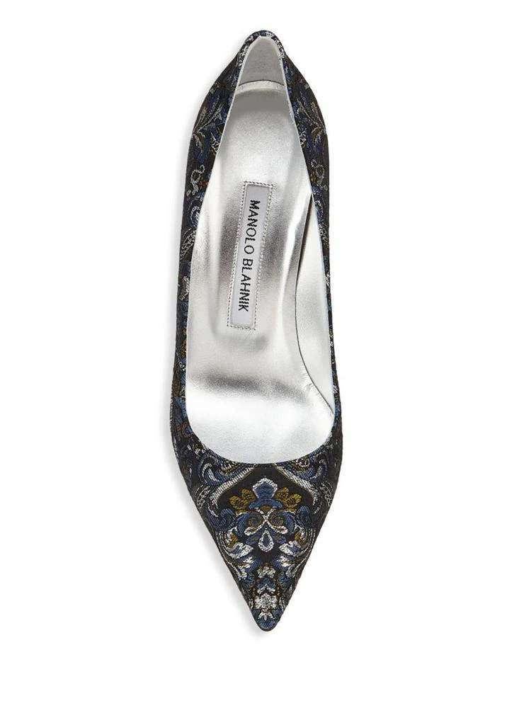 商品Manolo Blahnik|BB Metallic 刺绣高跟鞋,价格¥2084,第4张图片详细描述