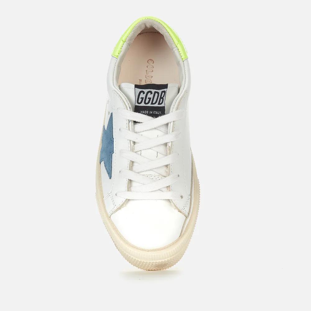 商品Golden Goose|Golden Goose Kids' May Leather and Suede Trainers,价格¥1602,第5张图片详细描述