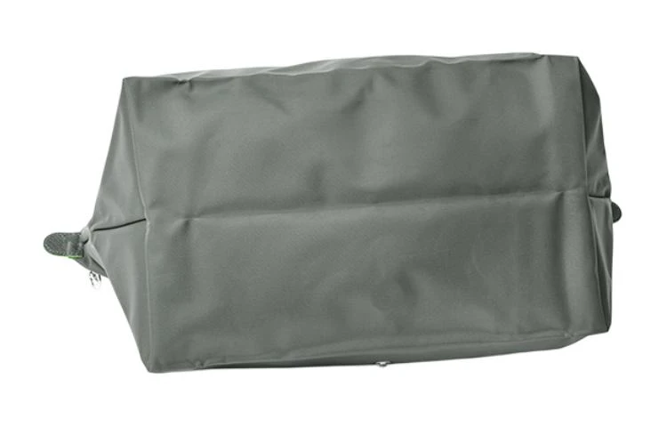 商品[国内直发] Longchamp|Le Pliage Green Logo徽标可折叠翻盖拉链 帆布拼牛皮 帆布包手提单肩包 大号 女款 石墨色,价格¥1320,第6张图片详细描述