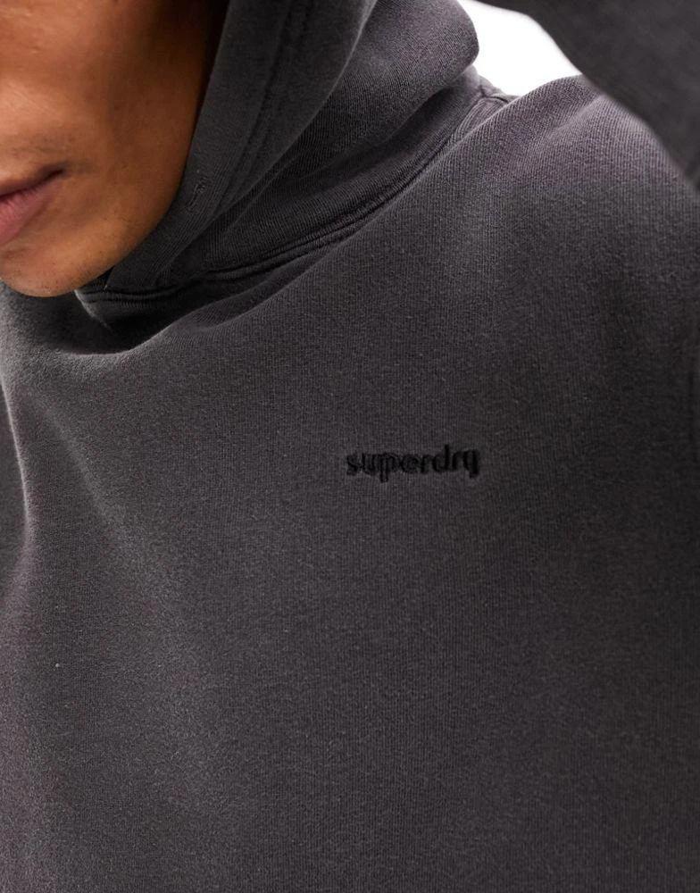 商品Superdry|Superdry vintage washed hoodie in Washed Black,价格¥534,第3张图片详细描述
