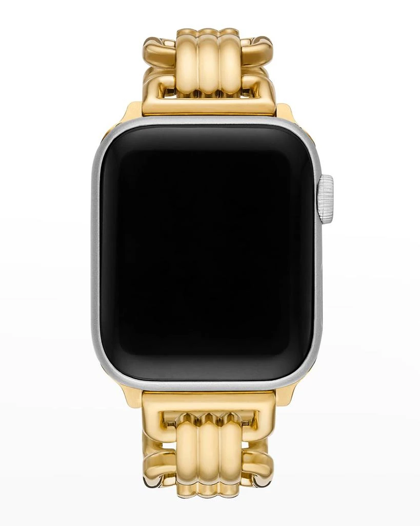 商品Tory Burch|Eleanor Gold-Tone Stainless Steel Apple Watch Bracelet, 38-41mm,价格¥1395,第2张图片详细描述