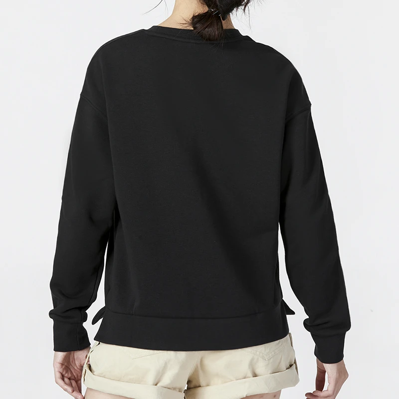 商品[国内直发] Adidas|[预售3天]adidas Logo刺绣圆领套头卫衣束脚休闲裤套装 女款 黑色,价格¥470,第5张图片详细描述