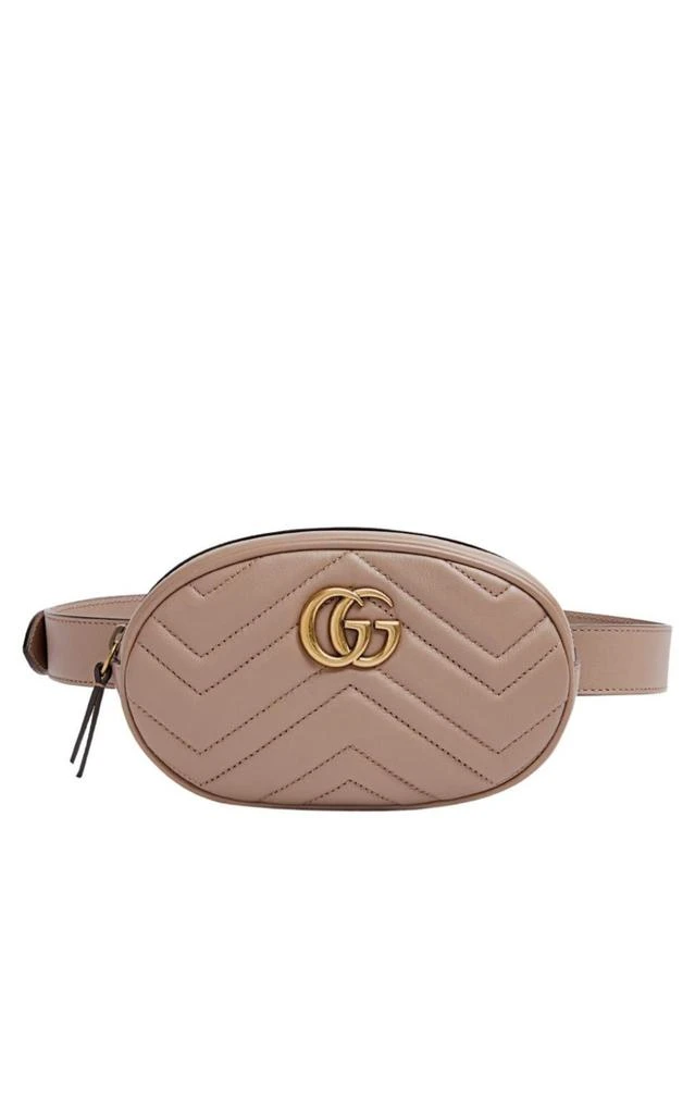 商品Gucci|GG Marmont Matelasse Belt Bag in Beige 85,价格¥12676,第1张图片