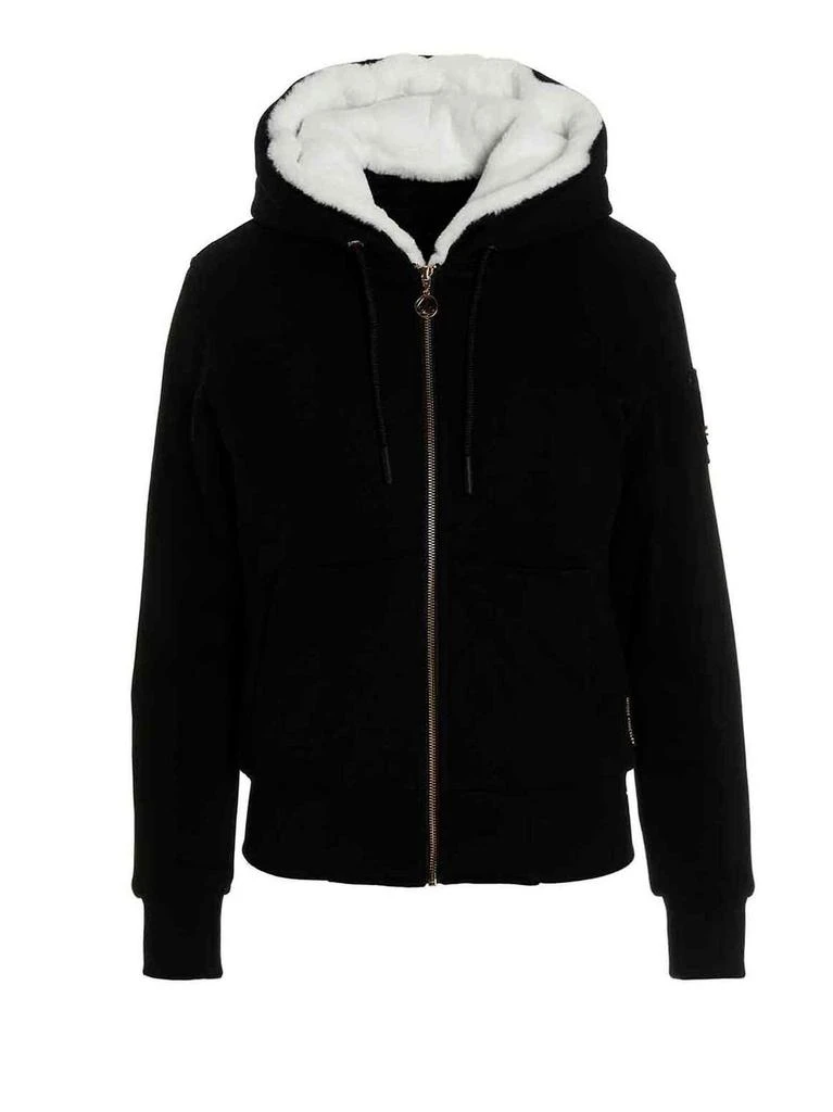 商品Moose Knuckles|Moose Knuckles Logo-Plaque Hoodie,价格¥3562,第1张图片