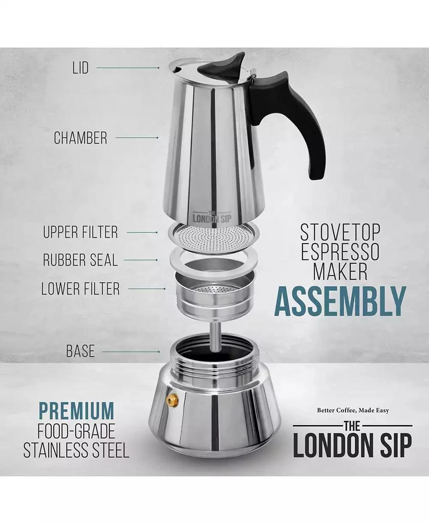 商品London Sip|Stainless Steel Coffee Maker 6-cup,价格¥742,第4张图片详细描述