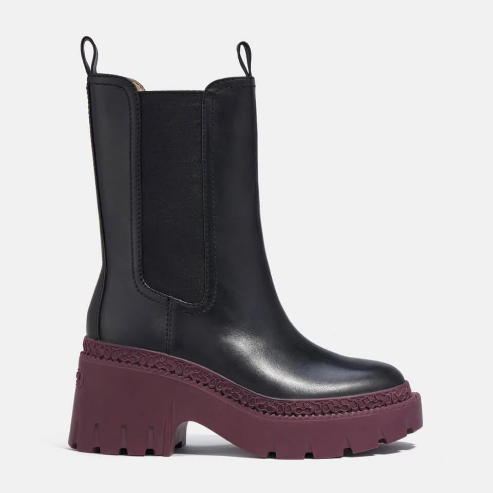商品Coach|COACH ALEXA LEATHER HEELED CHELSEA BOOTS,价格¥1234,第1张图片