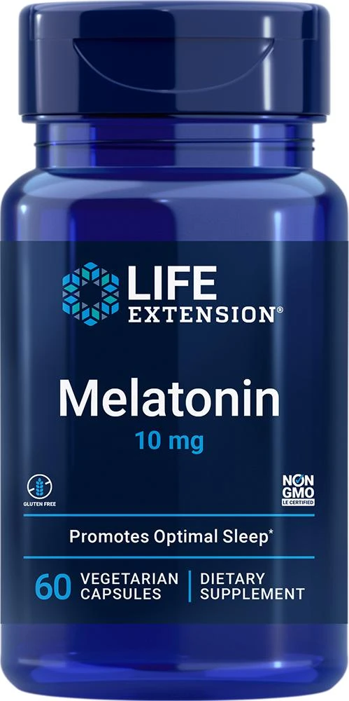 商品Life Extension|Life Extension Melatonin, 60 - 10 mg (10 mg, 60 capsules, Vegetarian),价格¥121,第1张图片