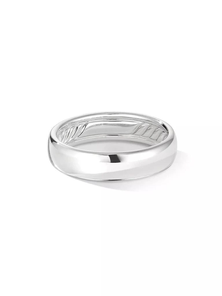 商品David Yurman|DY Classic Band Ring in 18K White Gold,价格¥27350,第1张图片