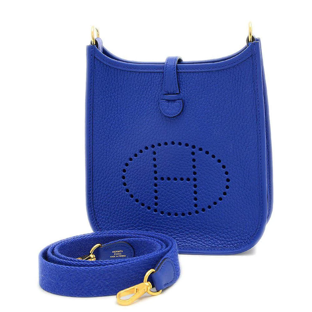 Hermes Evelyn TPM Amazon Taurillon Clemence Blue Electric U Engraved Shoulder Bag 商品