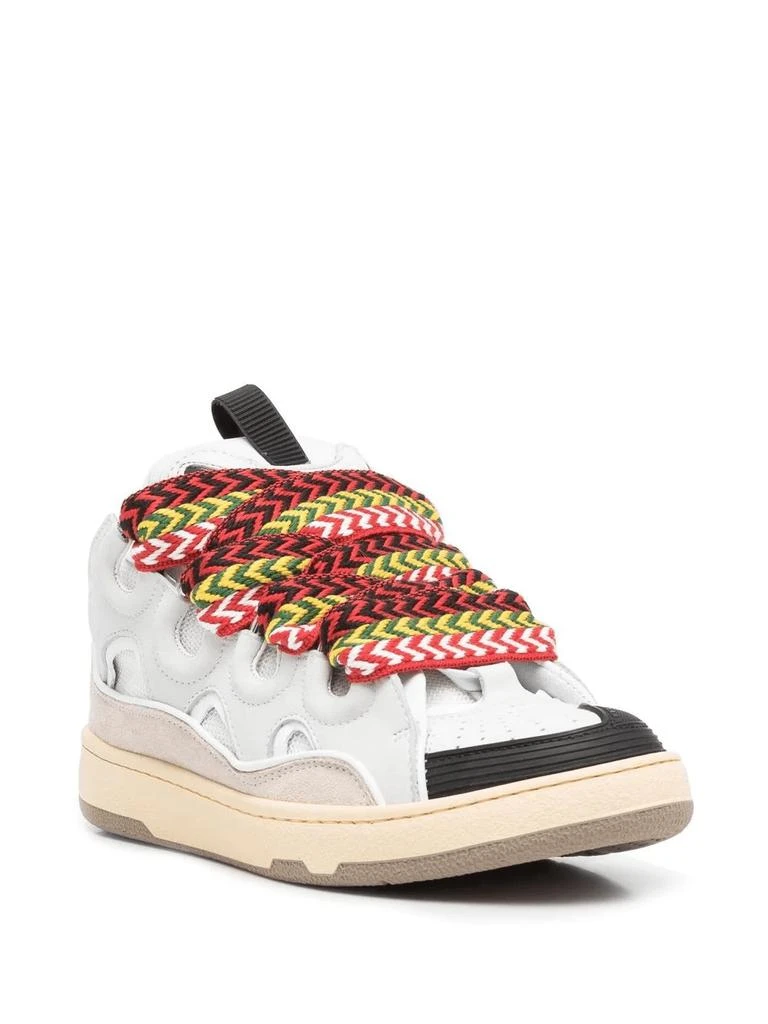 商品Lanvin|LANVIN Curb lace-up sneakers,价格¥5778,第2张图片详细描述